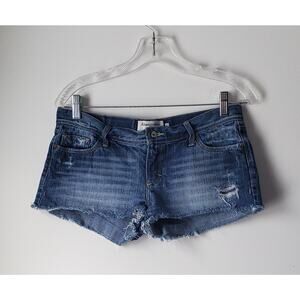 Vintage Abercrombie Womens Lo Rise Short Cut Off Shorts Size 4 Grunge 90s Boho